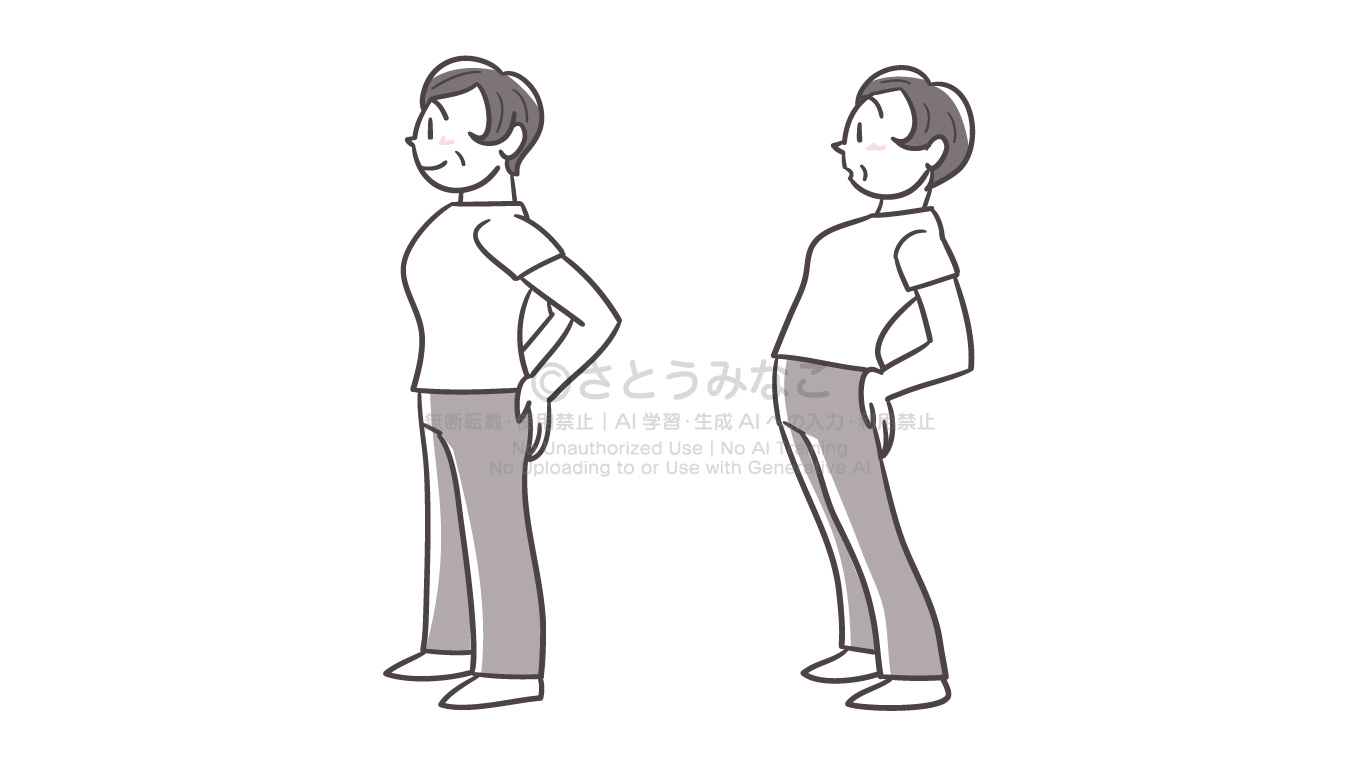 きょうの健康2018年7月号｜腰を伸ばす体操をする女性