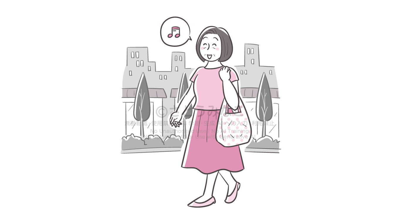 きょうの健康2020年8月号｜笑顔で街中を歩く女性